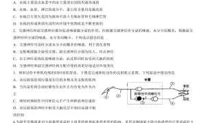 北京朝阳区2022年高二上学期期末生物试题及答案